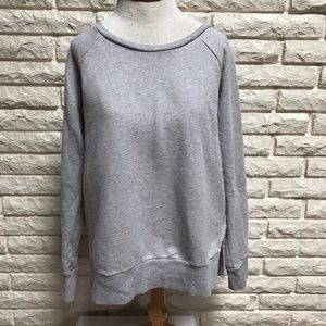 𝅺Z by Zella crewneck zip back pullover sweatshirt